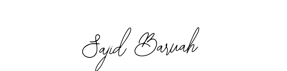 How to make Sajid Baruah name signature. Use Bearetta-2O07w style for creating short signs online. This is the latest handwritten sign. Sajid Baruah signature style 12 images and pictures png