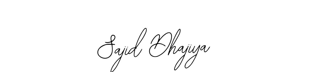 Also You can easily find your signature by using the search form. We will create Sajid Dhajiya name handwritten signature images for you free of cost using Bearetta-2O07w sign style. Sajid Dhajiya signature style 12 images and pictures png