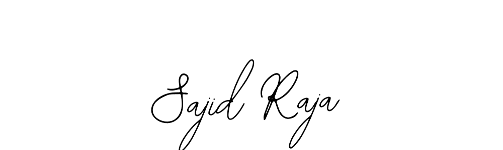 How to make Sajid Raja name signature. Use Bearetta-2O07w style for creating short signs online. This is the latest handwritten sign. Sajid Raja signature style 12 images and pictures png