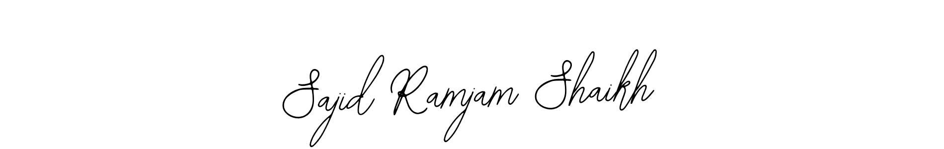 Also You can easily find your signature by using the search form. We will create Sajid Ramjam Shaikh name handwritten signature images for you free of cost using Bearetta-2O07w sign style. Sajid Ramjam Shaikh signature style 12 images and pictures png