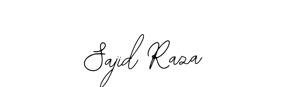 How to make Sajid Raza name signature. Use Bearetta-2O07w style for creating short signs online. This is the latest handwritten sign. Sajid Raza signature style 12 images and pictures png