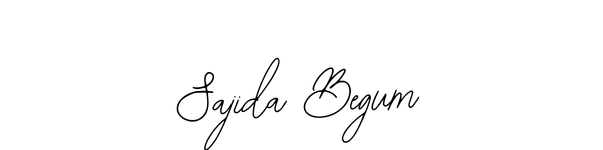 Make a beautiful signature design for name Sajida Begum. Use this online signature maker to create a handwritten signature for free. Sajida Begum signature style 12 images and pictures png