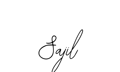 How to make Sajil name signature. Use Bearetta-2O07w style for creating short signs online. This is the latest handwritten sign. Sajil signature style 12 images and pictures png