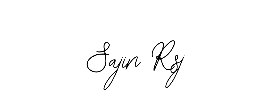 You should practise on your own different ways (Bearetta-2O07w) to write your name (Sajin Rsj) in signature. don't let someone else do it for you. Sajin Rsj signature style 12 images and pictures png