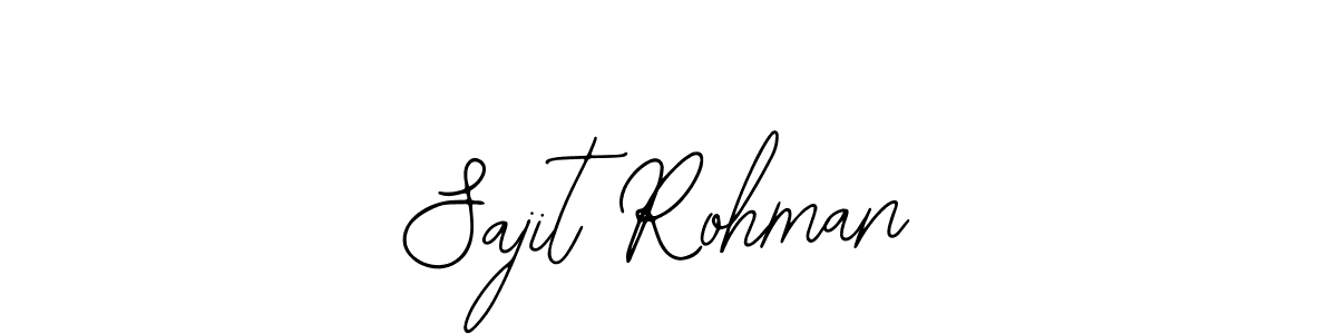 How to make Sajit Rohman name signature. Use Bearetta-2O07w style for creating short signs online. This is the latest handwritten sign. Sajit Rohman signature style 12 images and pictures png