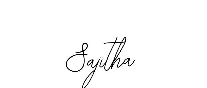 Use a signature maker to create a handwritten signature online. With this signature software, you can design (Bearetta-2O07w) your own signature for name Sajitha. Sajitha signature style 12 images and pictures png