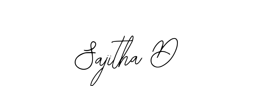 Sajitha D stylish signature style. Best Handwritten Sign (Bearetta-2O07w) for my name. Handwritten Signature Collection Ideas for my name Sajitha D. Sajitha D signature style 12 images and pictures png