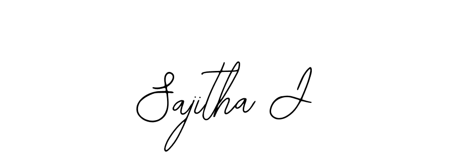 Create a beautiful signature design for name Sajitha J. With this signature (Bearetta-2O07w) fonts, you can make a handwritten signature for free. Sajitha J signature style 12 images and pictures png