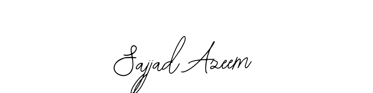 Make a short Sajjad Azeem signature style. Manage your documents anywhere anytime using Bearetta-2O07w. Create and add eSignatures, submit forms, share and send files easily. Sajjad Azeem signature style 12 images and pictures png