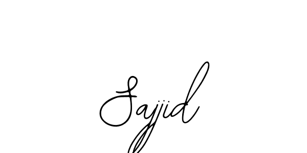 How to make Sajjid name signature. Use Bearetta-2O07w style for creating short signs online. This is the latest handwritten sign. Sajjid signature style 12 images and pictures png