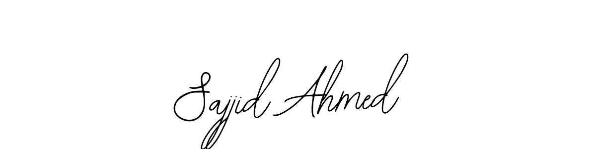 Design your own signature with our free online signature maker. With this signature software, you can create a handwritten (Bearetta-2O07w) signature for name Sajjid Ahmed. Sajjid Ahmed signature style 12 images and pictures png
