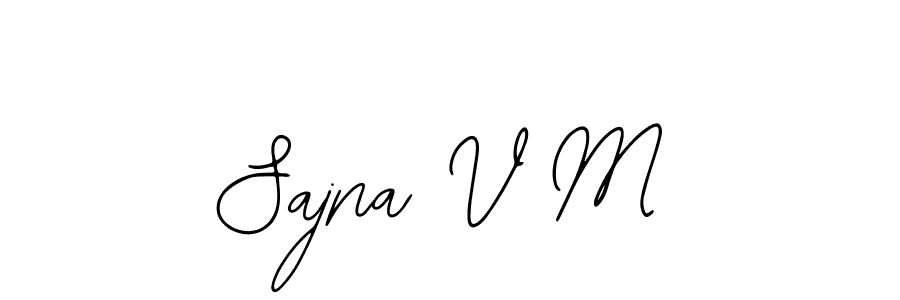 Similarly Bearetta-2O07w is the best handwritten signature design. Signature creator online .You can use it as an online autograph creator for name Sajna V M. Sajna V M signature style 12 images and pictures png