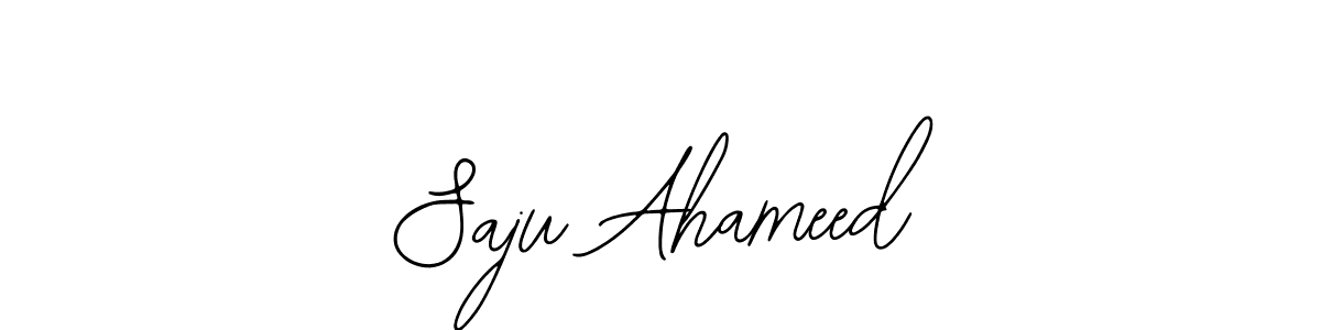 Use a signature maker to create a handwritten signature online. With this signature software, you can design (Bearetta-2O07w) your own signature for name Saju Ahameed. Saju Ahameed signature style 12 images and pictures png