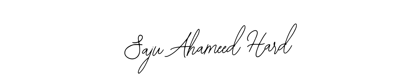 Make a short Saju Ahameed Hard signature style. Manage your documents anywhere anytime using Bearetta-2O07w. Create and add eSignatures, submit forms, share and send files easily. Saju Ahameed Hard signature style 12 images and pictures png