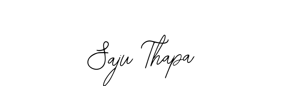Use a signature maker to create a handwritten signature online. With this signature software, you can design (Bearetta-2O07w) your own signature for name Saju Thapa. Saju Thapa signature style 12 images and pictures png