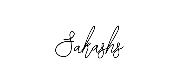 Design your own signature with our free online signature maker. With this signature software, you can create a handwritten (Bearetta-2O07w) signature for name Sakashs. Sakashs signature style 12 images and pictures png