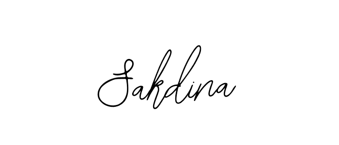 Use a signature maker to create a handwritten signature online. With this signature software, you can design (Bearetta-2O07w) your own signature for name Sakdina. Sakdina signature style 12 images and pictures png