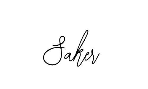 You should practise on your own different ways (Bearetta-2O07w) to write your name (Saker) in signature. don't let someone else do it for you. Saker signature style 12 images and pictures png