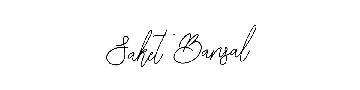 Use a signature maker to create a handwritten signature online. With this signature software, you can design (Bearetta-2O07w) your own signature for name Saket Bansal. Saket Bansal signature style 12 images and pictures png