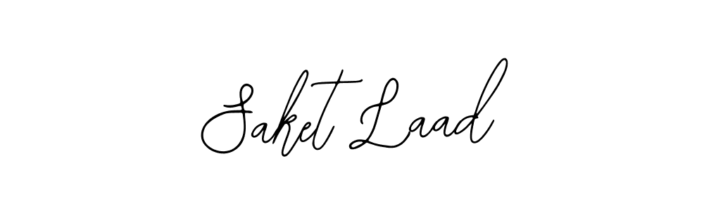 How to make Saket Laad name signature. Use Bearetta-2O07w style for creating short signs online. This is the latest handwritten sign. Saket Laad signature style 12 images and pictures png