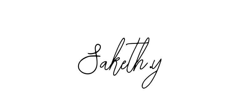 Design your own signature with our free online signature maker. With this signature software, you can create a handwritten (Bearetta-2O07w) signature for name Saketh.y. Saketh.y signature style 12 images and pictures png