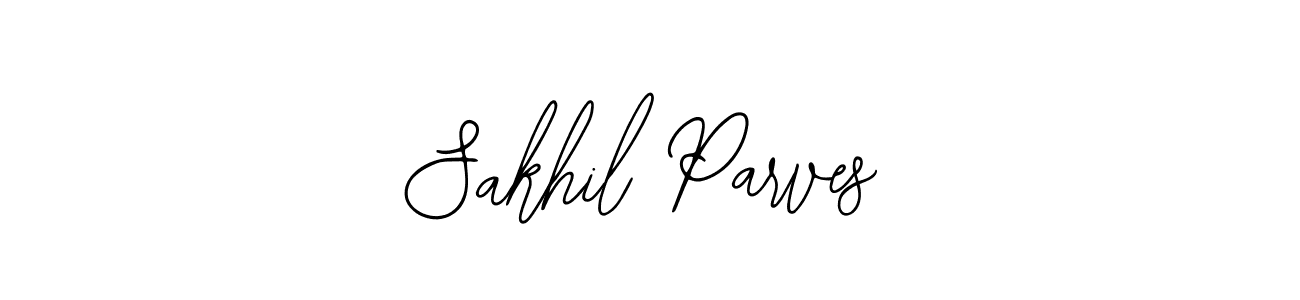 How to make Sakhil Parves name signature. Use Bearetta-2O07w style for creating short signs online. This is the latest handwritten sign. Sakhil Parves signature style 12 images and pictures png