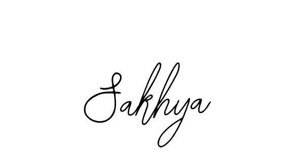 How to make Sakhya signature? Bearetta-2O07w is a professional autograph style. Create handwritten signature for Sakhya name. Sakhya signature style 12 images and pictures png