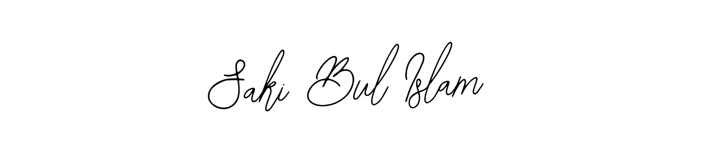 if you are searching for the best signature style for your name Saki Bul Islam. so please give up your signature search. here we have designed multiple signature styles  using Bearetta-2O07w. Saki Bul Islam signature style 12 images and pictures png