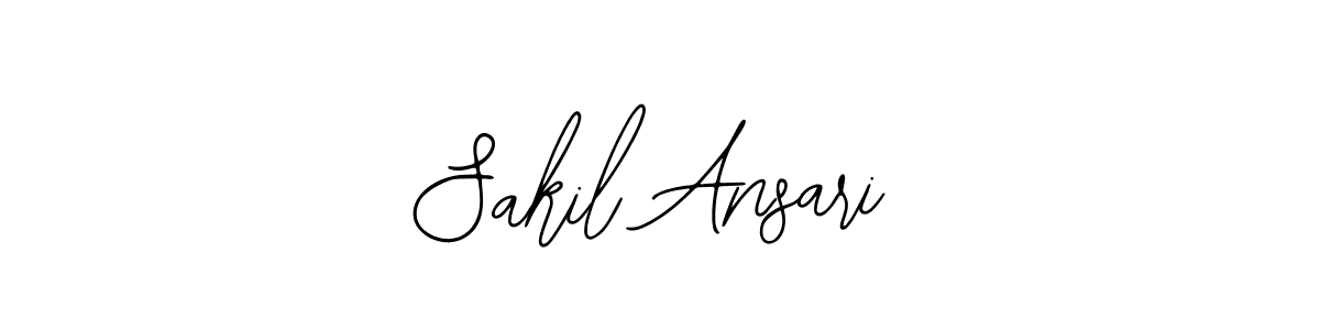 You should practise on your own different ways (Bearetta-2O07w) to write your name (Sakil Ansari) in signature. don't let someone else do it for you. Sakil Ansari signature style 12 images and pictures png