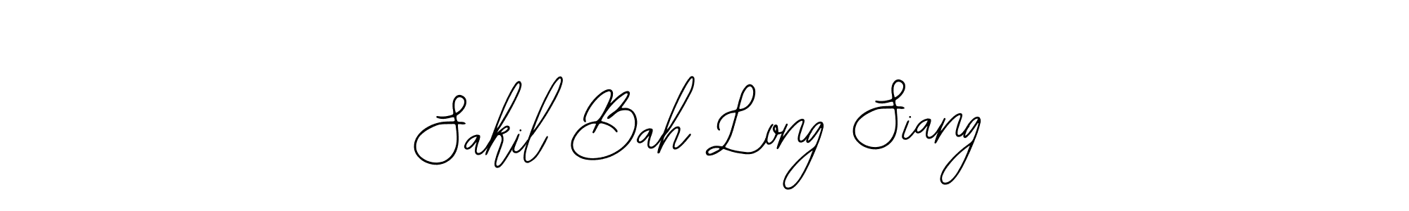 Create a beautiful signature design for name Sakil Bah Long Siang. With this signature (Bearetta-2O07w) fonts, you can make a handwritten signature for free. Sakil Bah Long Siang signature style 12 images and pictures png
