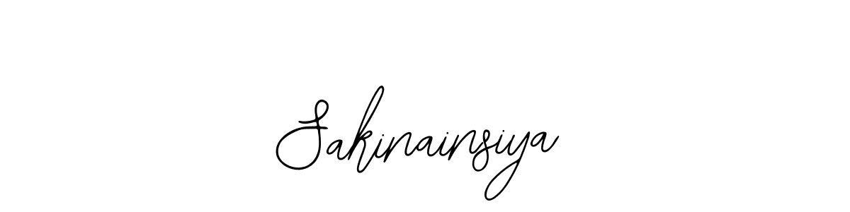 Make a beautiful signature design for name Sakinainsiya. With this signature (Bearetta-2O07w) style, you can create a handwritten signature for free. Sakinainsiya signature style 12 images and pictures png