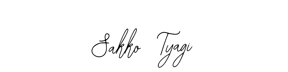 Create a beautiful signature design for name Sakko  Tyagi. With this signature (Bearetta-2O07w) fonts, you can make a handwritten signature for free. Sakko  Tyagi signature style 12 images and pictures png