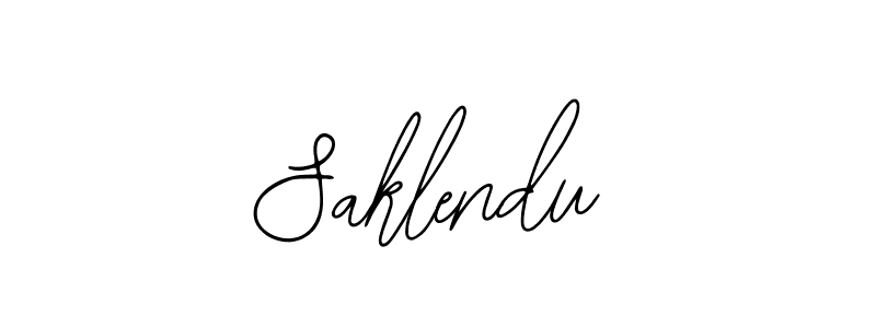 How to make Saklendu name signature. Use Bearetta-2O07w style for creating short signs online. This is the latest handwritten sign. Saklendu signature style 12 images and pictures png