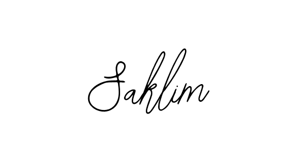 Use a signature maker to create a handwritten signature online. With this signature software, you can design (Bearetta-2O07w) your own signature for name Saklim. Saklim signature style 12 images and pictures png
