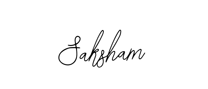 Make a beautiful signature design for name Saksham. Use this online signature maker to create a handwritten signature for free. Saksham signature style 12 images and pictures png