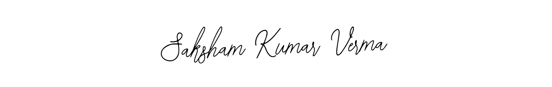The best way (Bearetta-2O07w) to make a short signature is to pick only two or three words in your name. The name Saksham Kumar Verma include a total of six letters. For converting this name. Saksham Kumar Verma signature style 12 images and pictures png