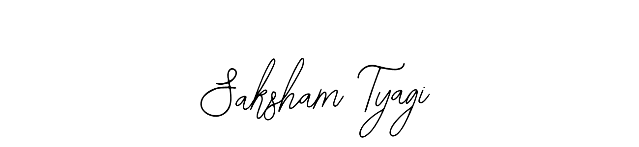 if you are searching for the best signature style for your name Saksham Tyagi. so please give up your signature search. here we have designed multiple signature styles  using Bearetta-2O07w. Saksham Tyagi signature style 12 images and pictures png
