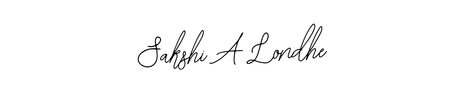 You should practise on your own different ways (Bearetta-2O07w) to write your name (Sakshi A Londhe) in signature. don't let someone else do it for you. Sakshi A Londhe signature style 12 images and pictures png
