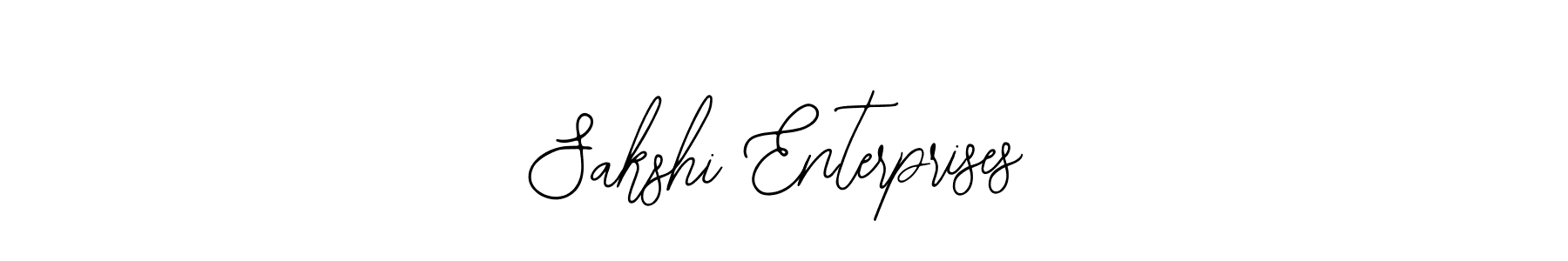 How to make Sakshi Enterprises name signature. Use Bearetta-2O07w style for creating short signs online. This is the latest handwritten sign. Sakshi Enterprises signature style 12 images and pictures png