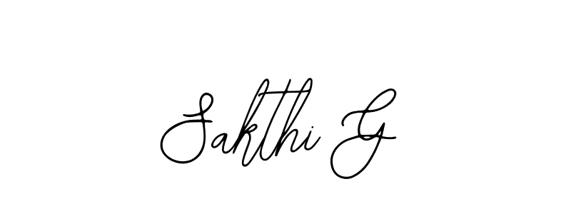 Design your own signature with our free online signature maker. With this signature software, you can create a handwritten (Bearetta-2O07w) signature for name Sakthi G. Sakthi G signature style 12 images and pictures png