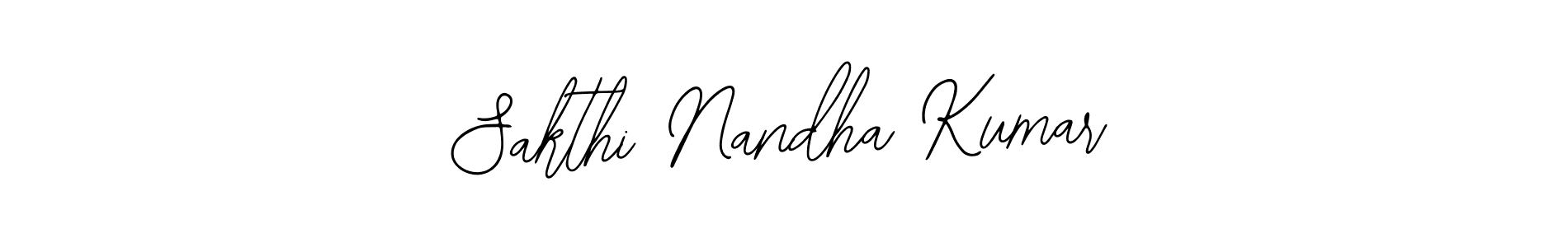 The best way (Bearetta-2O07w) to make a short signature is to pick only two or three words in your name. The name Sakthi Nandha Kumar include a total of six letters. For converting this name. Sakthi Nandha Kumar signature style 12 images and pictures png
