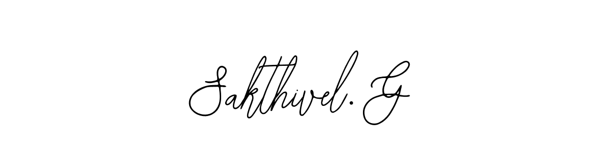 Make a beautiful signature design for name Sakthivel. G. With this signature (Bearetta-2O07w) style, you can create a handwritten signature for free. Sakthivel. G signature style 12 images and pictures png