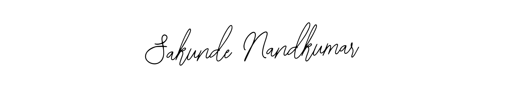 Design your own signature with our free online signature maker. With this signature software, you can create a handwritten (Bearetta-2O07w) signature for name Sakunde Nandkumar. Sakunde Nandkumar signature style 12 images and pictures png