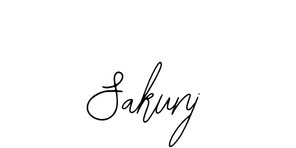 Use a signature maker to create a handwritten signature online. With this signature software, you can design (Bearetta-2O07w) your own signature for name Sakunj. Sakunj signature style 12 images and pictures png