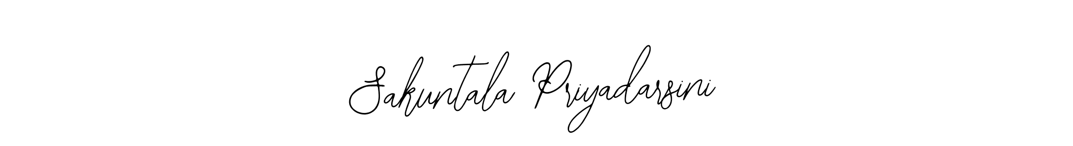You should practise on your own different ways (Bearetta-2O07w) to write your name (Sakuntala Priyadarsini) in signature. don't let someone else do it for you. Sakuntala Priyadarsini signature style 12 images and pictures png