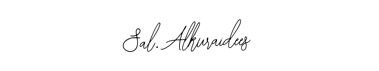 The best way (Bearetta-2O07w) to make a short signature is to pick only two or three words in your name. The name Sal. Alkuraidees include a total of six letters. For converting this name. Sal. Alkuraidees signature style 12 images and pictures png
