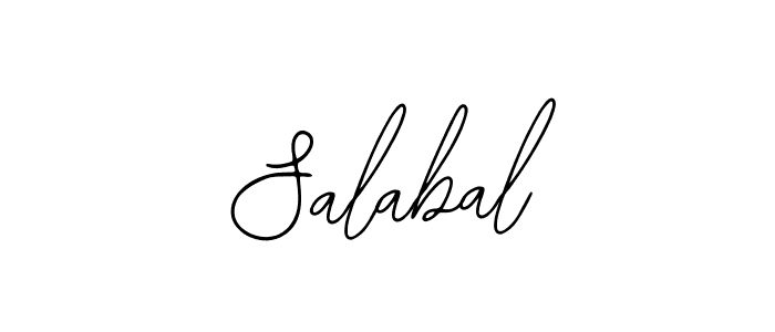 You should practise on your own different ways (Bearetta-2O07w) to write your name (Salabal) in signature. don't let someone else do it for you. Salabal signature style 12 images and pictures png