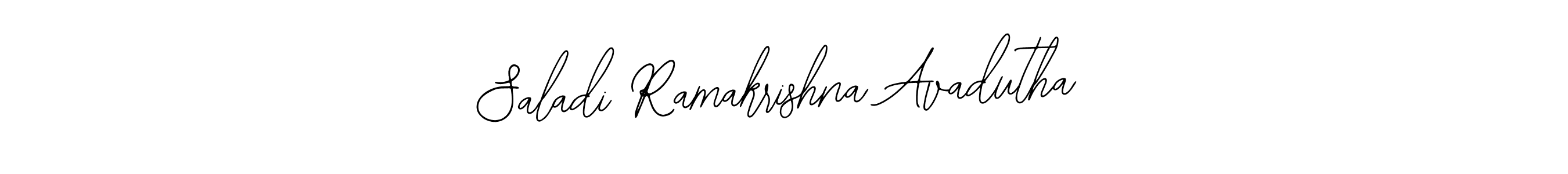 Create a beautiful signature design for name Saladi Ramakrishna Avadutha. With this signature (Bearetta-2O07w) fonts, you can make a handwritten signature for free. Saladi Ramakrishna Avadutha signature style 12 images and pictures png