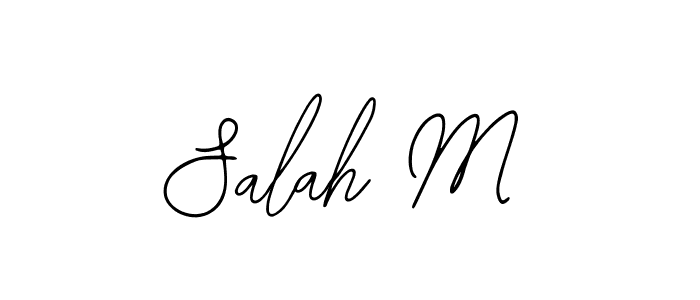if you are searching for the best signature style for your name Salah M. so please give up your signature search. here we have designed multiple signature styles  using Bearetta-2O07w. Salah M signature style 12 images and pictures png