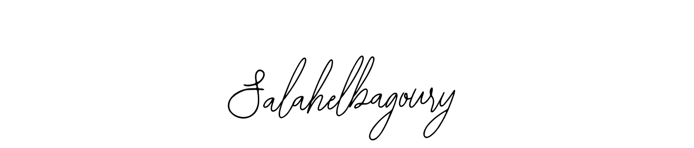 You should practise on your own different ways (Bearetta-2O07w) to write your name (Salahelbagoury) in signature. don't let someone else do it for you. Salahelbagoury signature style 12 images and pictures png